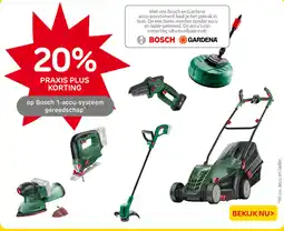 Praxis op Bosch 1 accu systeem gereedschap aanbieding