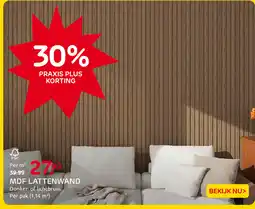 Praxis MDF Lattenwand aanbieding