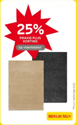 Praxis op vloerkleden aanbieding