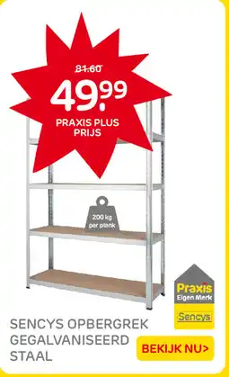 Praxis Sencys Opbergrek Gegalvaniseerd Staal aanbieding