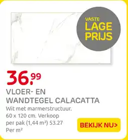 Praxis Vloer en Wandtegel Calacatta aanbieding