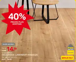 Praxis Decomode Laminaat Kingsize aanbieding