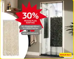 Praxis op vliegengordijnen en Can Do horren aanbieding