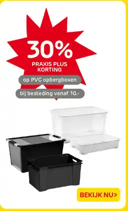 Praxis op PVC opbergboxen aanbieding