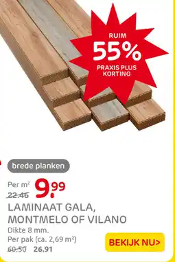 Praxis Laminaat Gala, Montmelo of Vilano aanbieding