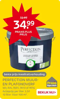 Praxis Perfection Muur en Plafondverf aanbieding