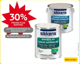 Praxis op Sikkens binnenlak en kleurmuurverf aanbieding