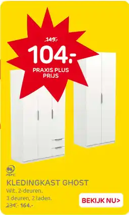 Praxis Kledingkast Ghost aanbieding