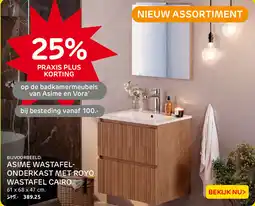 Praxis Asime Wastafel Onderkast met Royo Wastafel Cairo aanbieding