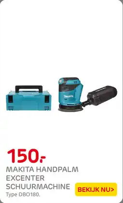 Praxis Makita handpalm excenter schuurmachine aanbieding