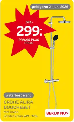 Praxis Grohe Alira Doucheset aanbieding