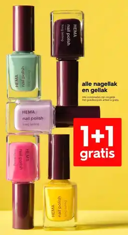 HEMA Alle nagellak en gellak aanbieding