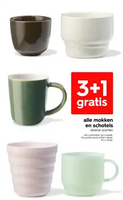 HEMA Alle mokken en schotels aanbieding
