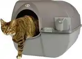 Bol.com Omega Paw Zelfreinigende Kattenbak L - Bruin - 50 x 56 x 50 cm aanbieding