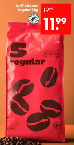 HEMA Koffiebonen regular aanbieding