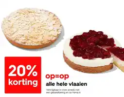 HEMA Alle hele vlaaien aanbieding
