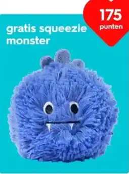 HEMA Gratis squeezie punten monster aanbieding