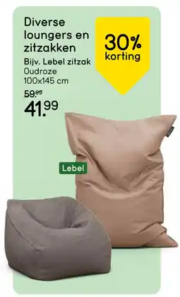 Leen Bakker Bekijk diverse loungers en zitzakken[link] aanbieding