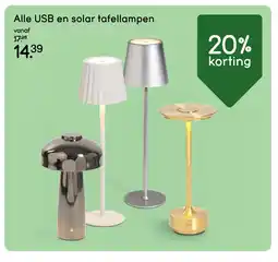 Leen Bakker Bekijk alle USB en solar tafellampen [link] aanbieding
