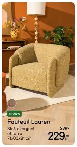 Leen Bakker Bekijk fauteuil Lauren[link] aanbieding