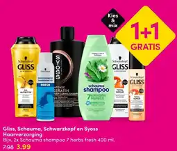 DA Gliss, Schauma, Schwarzkopf en Syoss Haarverzorging aanbieding