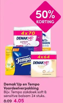 DA Demak'Up en Tempo Voordeelverpakking aanbieding