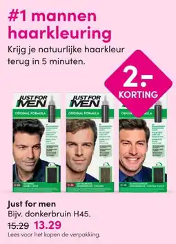 DA Just for men aanbieding