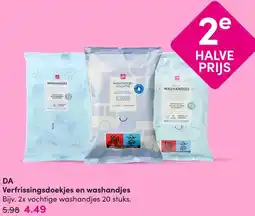 DA DA Verfrissingsdoekjes en washandjes aanbieding