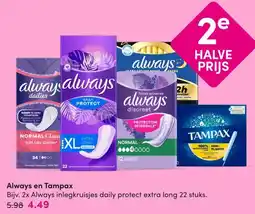 DA Always en Tampax aanbieding