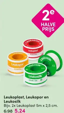DA Leukoplast, Leukopor en Leukosilk aanbieding