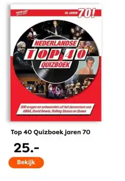 The Read Shop Top 40 Quizboek jaren 70 aanbieding