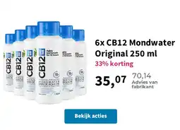Plein.nl 6x CB12 Mondwater Original 250 ml aanbieding