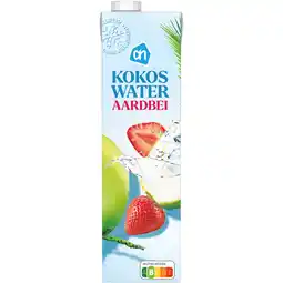 Albert Heijn AH Kokoswater aardbei aanbieding