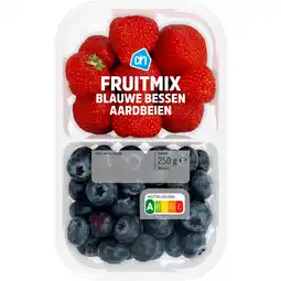 Albert Heijn AH Fruitmix blauwe bessen aardbeien 2-vak aanbieding