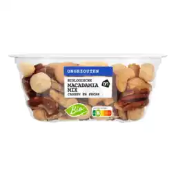 Albert Heijn AH Biologisch Macadamiamix ongezouten aanbieding