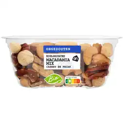 Albert Heijn AH Biologisch Macadamiamix ongezouten aanbieding