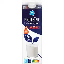 Albert Heijn AH Proteïne drinkyoghurt aardbeismaak aanbieding