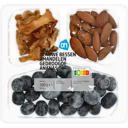 Albert Heijn AH Blauwe bessen amandelen gedroogde ananas aanbieding