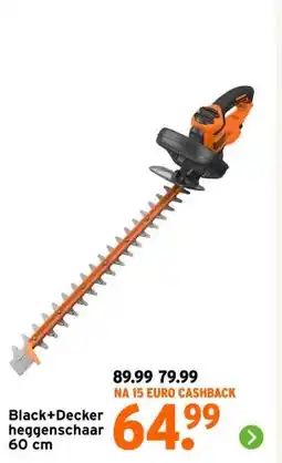 GAMMA Black+Decker heggenschaar aanbieding