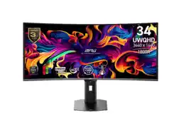 MediaMarkt MSI Mpg 341cqr Qd-oled X36 - 34 Inch Uwqhd 3440 X 1440 Pixels Oled (organic Light-emitting Diode) aanbieding