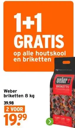 GAMMA Weber briketten aanbieding