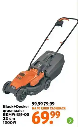 GAMMA Black+Decker grasmaaier BEMW451-QS aanbieding