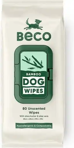 Intratuin Beco vochtige doekjes ongeparfumeerd 80 stuks aanbieding