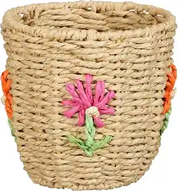 Intratuin Mica Decorations opbergmand Flora Bloem naturel D 15 H 15 cm aanbieding
