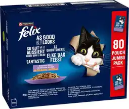 Intratuin Felix natvoer Elke Dag Feest adult mix selectie 85 g 80 stuks aanbieding