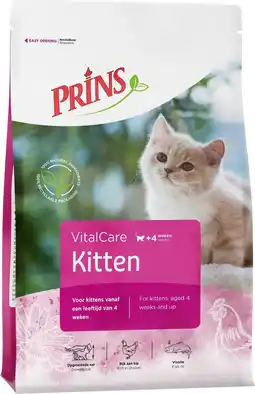 Intratuin Prins kattenvoer VitalCare kitten kip 400 g aanbieding