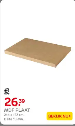 Praxis MDF Plaat aanbieding