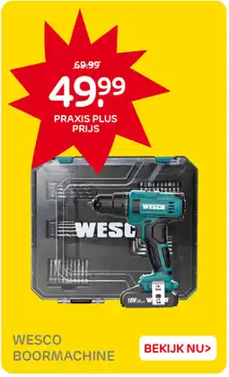 Praxis Wesco Boormachine aanbieding