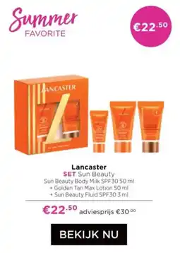 ICI Paris XL Lancaster SET Sun Beauty aanbieding