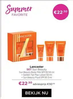 ICI Paris XL Lancaster SET Sun Beauty aanbieding